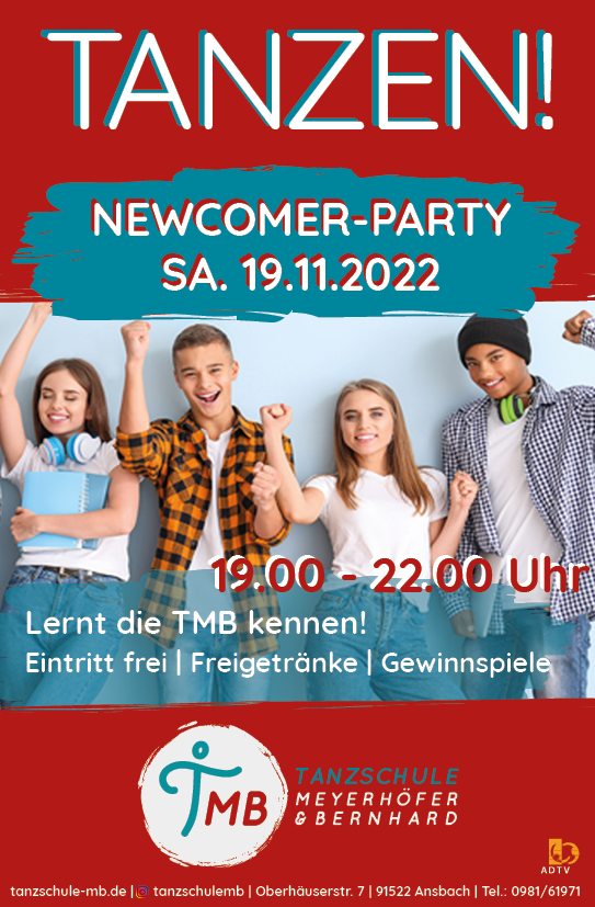 Newcomer Party Plakat